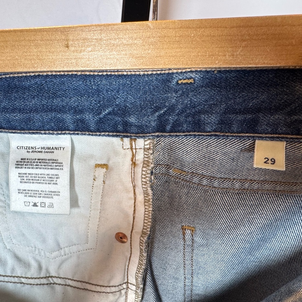 Citizens Of Humanity Premium Vintage Dree Crop High-Rise Slim Straight Jeans 29 - Picture 13 of 15